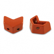 Tile beads arrow Coral Red