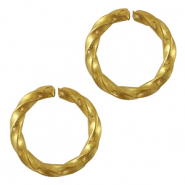 Stainless steel findings jump ring Gold
