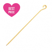 Stainless steel findings eyepins 35mm Gold