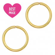 Stainless steel findings jump ring 10mm Gold