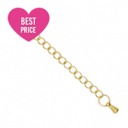 Stainless Steel findings extension chain drop Gold
