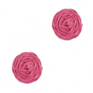 Raffia pendants 12mm Fuchsia