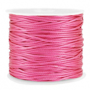 Macramé bead cord braided 1mm Magenta Pink