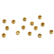 DQ European metal crimp beads 2.0mm Antique Bronze (nickel free)