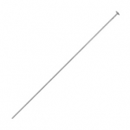 DQ European metal headpins 50mm Antique Silver (nickel free)