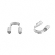DQ metal findings wire guardian / wire protector 5mm (Ø0.56mm) Silver (nickel free)