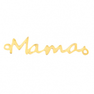 DQ European metal charms connector "mama" Gold (nickel free)