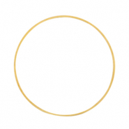 DQ European metal findings closed rings 30mm Gold (nickel free)