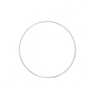 DQ European metal findings closed rings 20mm Antique Silver (nickel free)