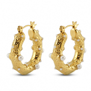 Stainless steel earrings / earpins Gold