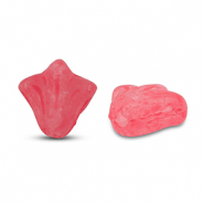 Czech Beads lily flower 9mm Matt Red