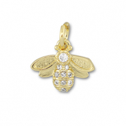 Brass TQ metal charms bee Gold