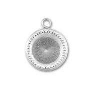 BY31® Stainless steel charms with setting for SS39 chaton Silver