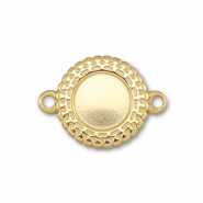 BY31® Stainless steel connector with setting for SS34 flat back Gold