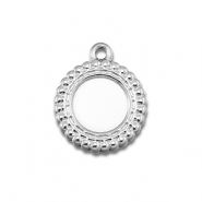 BY31® Stainless steel charms with setting for SS30 flat back Silver