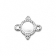 BY31® Stainless steel connector with setting for SS16 flat back Silver