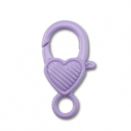 Colourful jewellery findings lobster clasp heart Purple