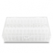 Jewellery display 24 compartment storage box Transparent