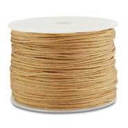 Macramé bead cord braided 0,8mm Camel Brown