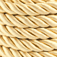 Trendy cord twisted 10mm Light Gold