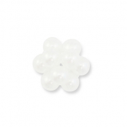 Pearl charms flower White