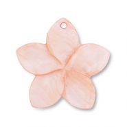 Shell charm flower Peach Pink