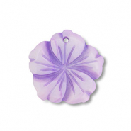 Shell charm flower Purple