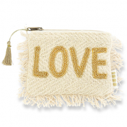 BY31® Pouch "Love" Beige-Gold