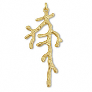 Statement charms coral Gold