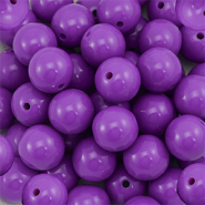 16 mm DQ acrylic beads Purple