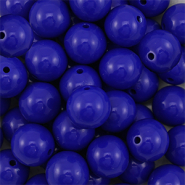 14 mm DQ acrylic beads Dark Blue