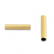 Stainless steel beads tube 8mm Gold