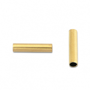 Stainless steel beads tube 8mm Gold