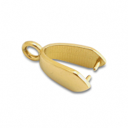 Stainless steel findings pinch bail Gold