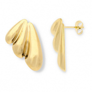 Stainless steel earrings / earpins Gold