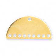 Eco-brass® DQ European metal charms connector Gold (Nickelfree)