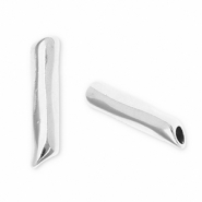 DQ European metal findings end cap Antique Silver (Nickelfree)