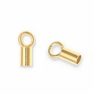 Eco-brass® DQ European metal findings end cap Gold (Nickelfree)