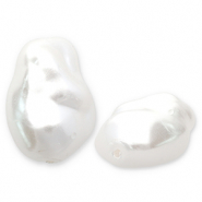 Imitation freshwater pearls White