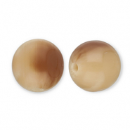 Resin beads 12mm Camel-Light Brown
