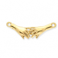 Stainless steel findings connector pinky promise Gold