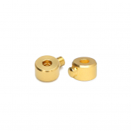 Eco-brass® DQ European metal findings crimp bead tube Gold (Nickelfree)