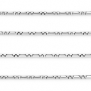Stainless steel findings belcher chain rectangle Silver