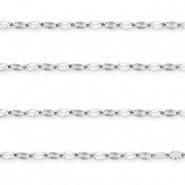 Stainless steel findings belcher chain oval Silver