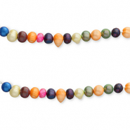 Freshwater pearls round 7-8mm Multicolour