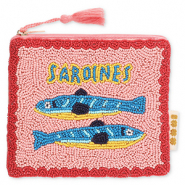 BY31® Pouch "Sardines" Light Pink-Red-Blue-Yellow