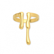 Stainless steel rings drops Gold