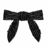 Statement charms bow Black