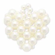 Statement charms heart White