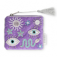 BY31® Pouch mystic Purple-White-Turquoise Blue-Silver